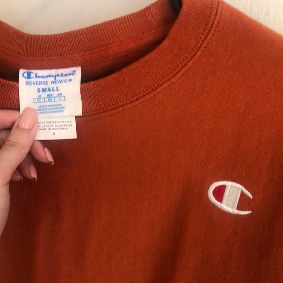 Champion Crewneck Pumpkin/Rust barely worn 🎃 - Picture 3 of 6